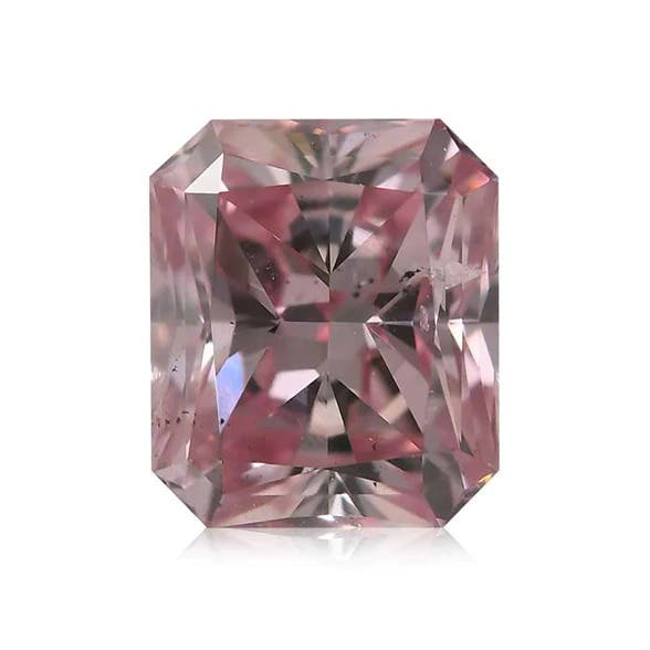 0.66 Pink I1 Fancy Color Radiant Diamond Brian Gavin