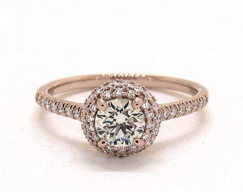 searching for diamonds online - 0.7ct K in rose gold halo