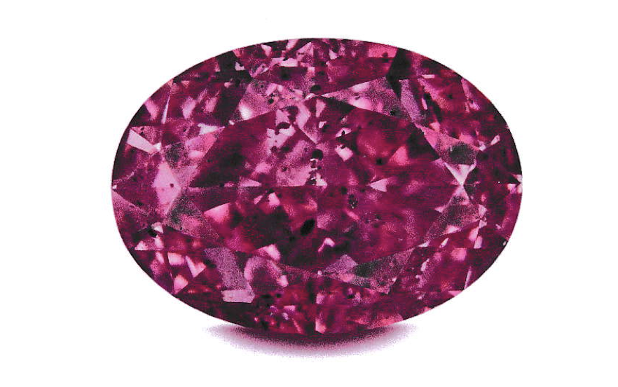 1.28ct modified oval pink diamond brian gavin