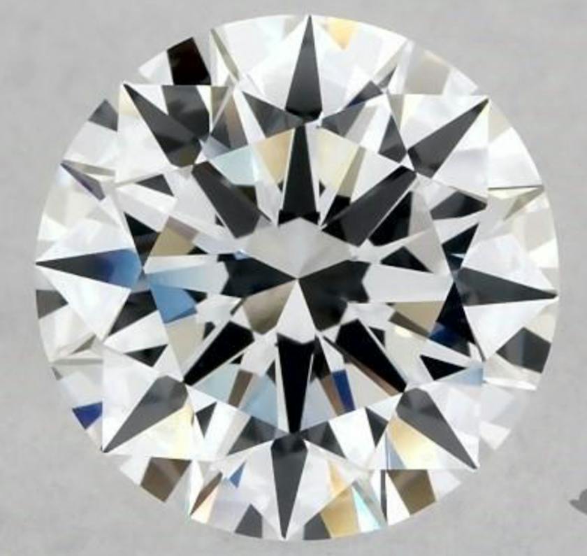 1.30-ct, D color, F clarity round