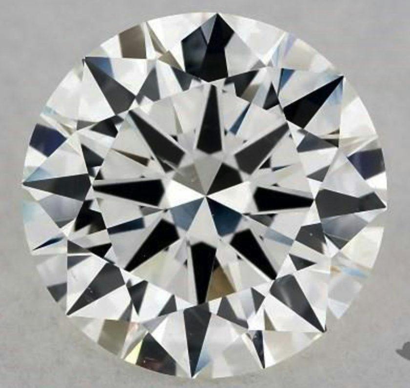 1.30-ct, H color, SI1 clarity round