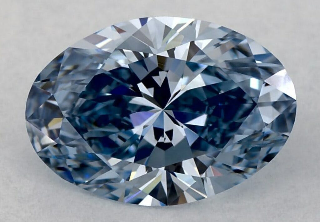 1.54 carat Fancy Vivid Blue diamond Blue NIle