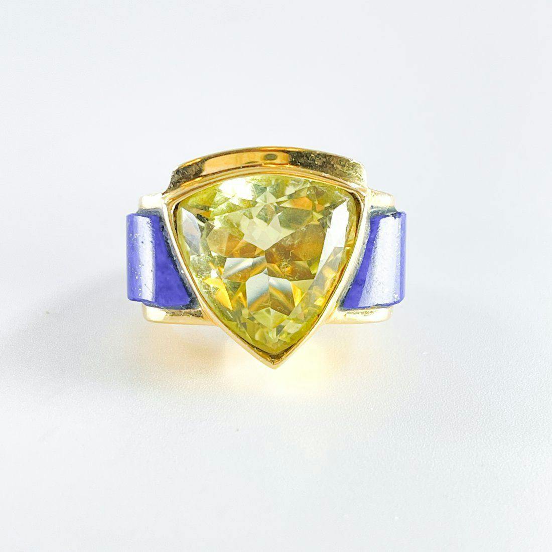 golden beryl ring