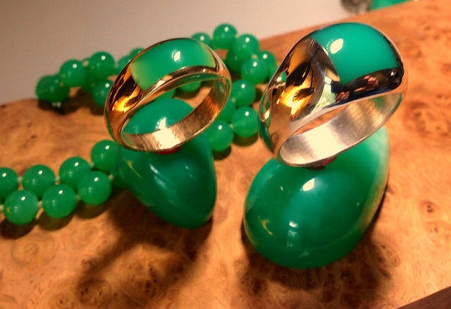 rings - chrysoprase jewelry