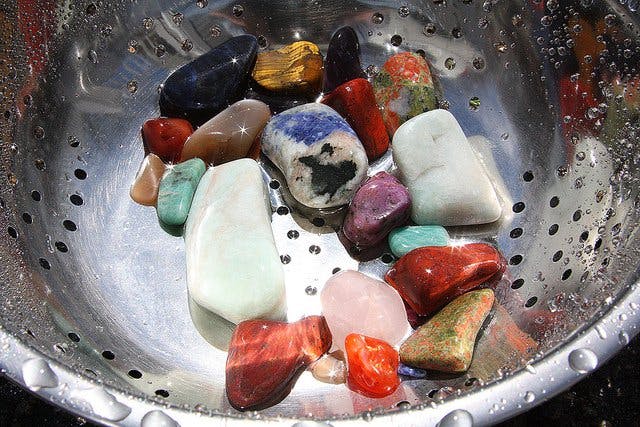 lapidary arts - tumbling rocks