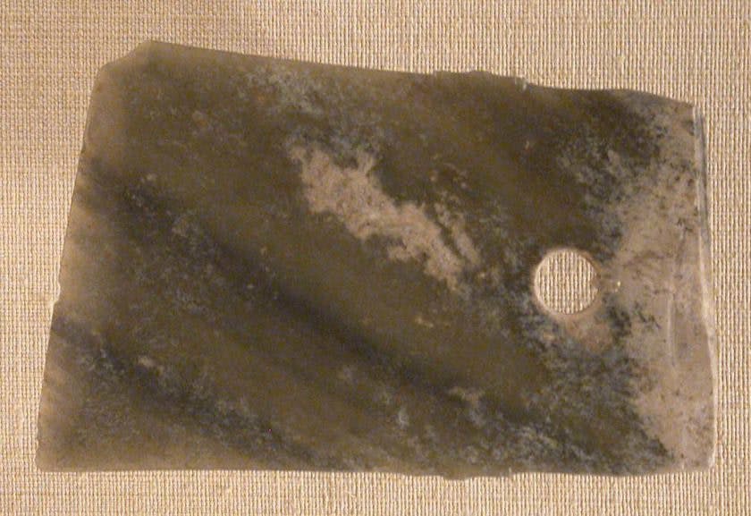 jade toughness - nephrite axe, Neolithic China