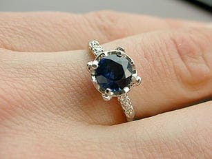 sapphire engagement ring - diamond online