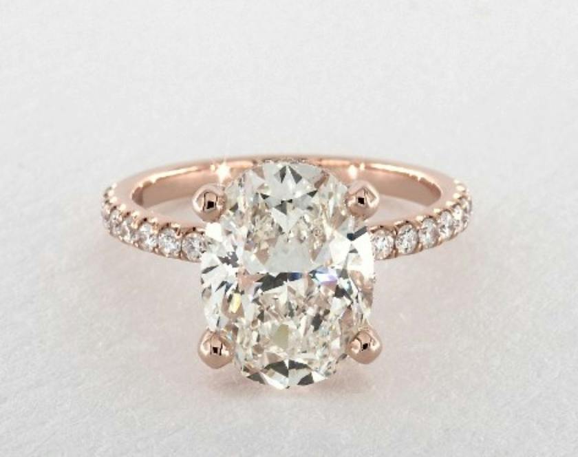 oval-cut engagement ring - three-carat diamond guide