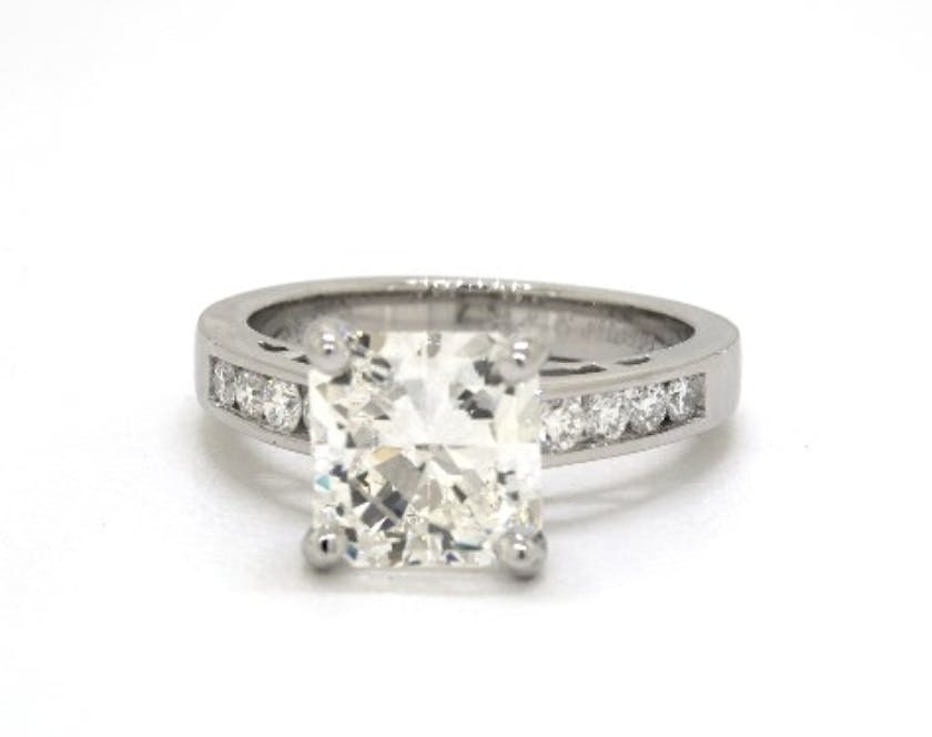 radiant-cut engagement ring - three-carat diamond guide