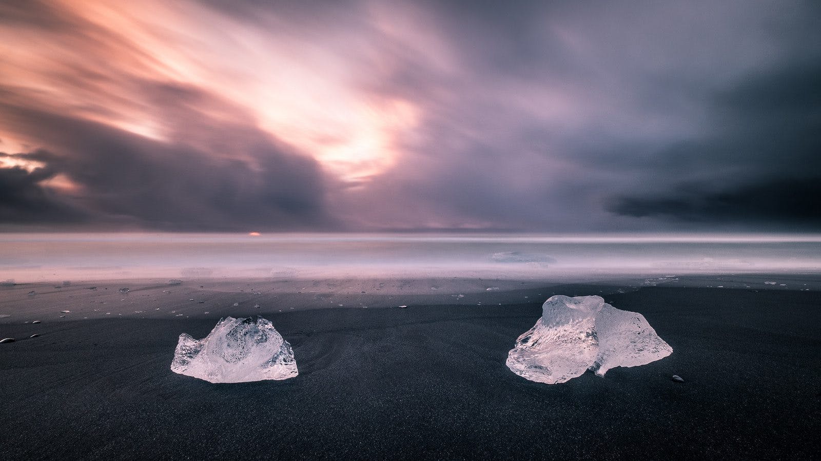 ice on a beach - lab-created diamonds