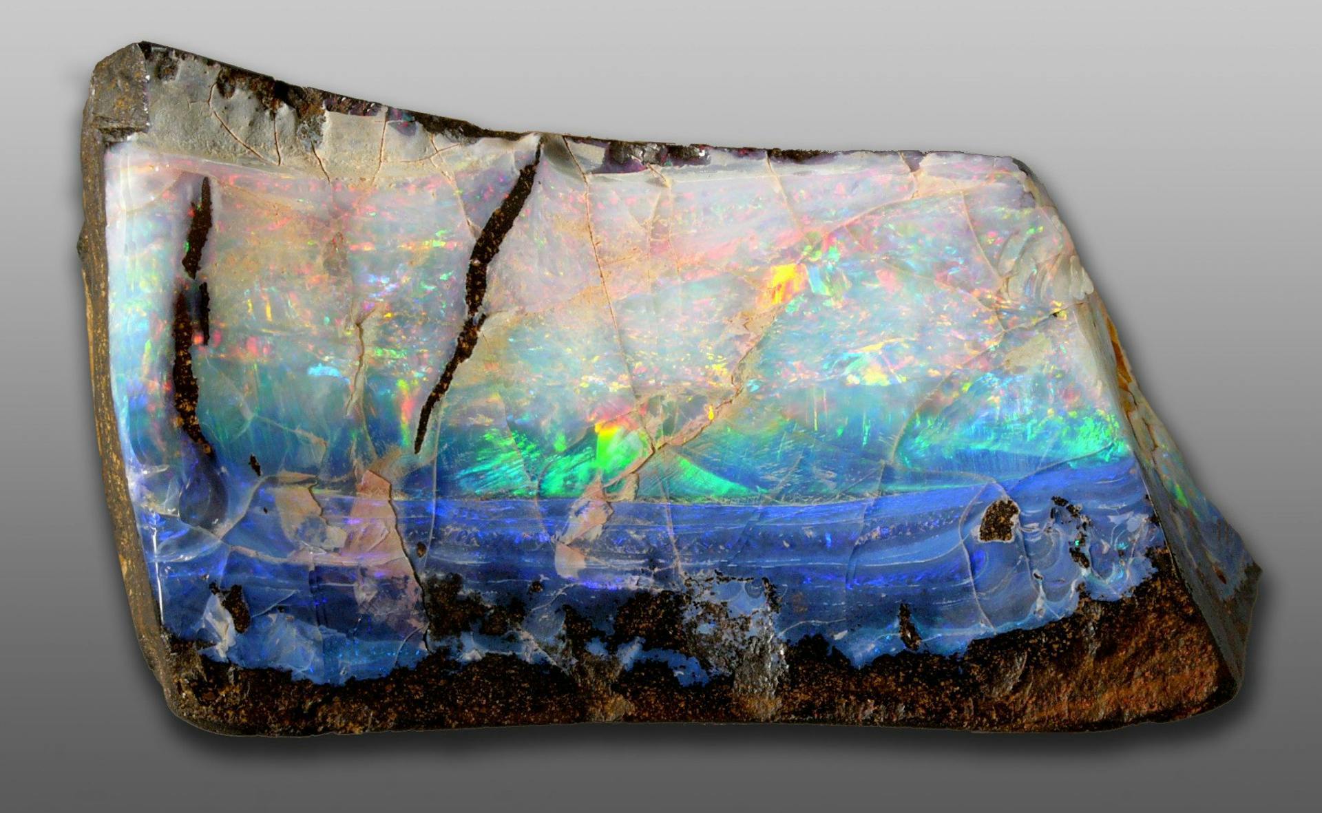 boulder opal rough