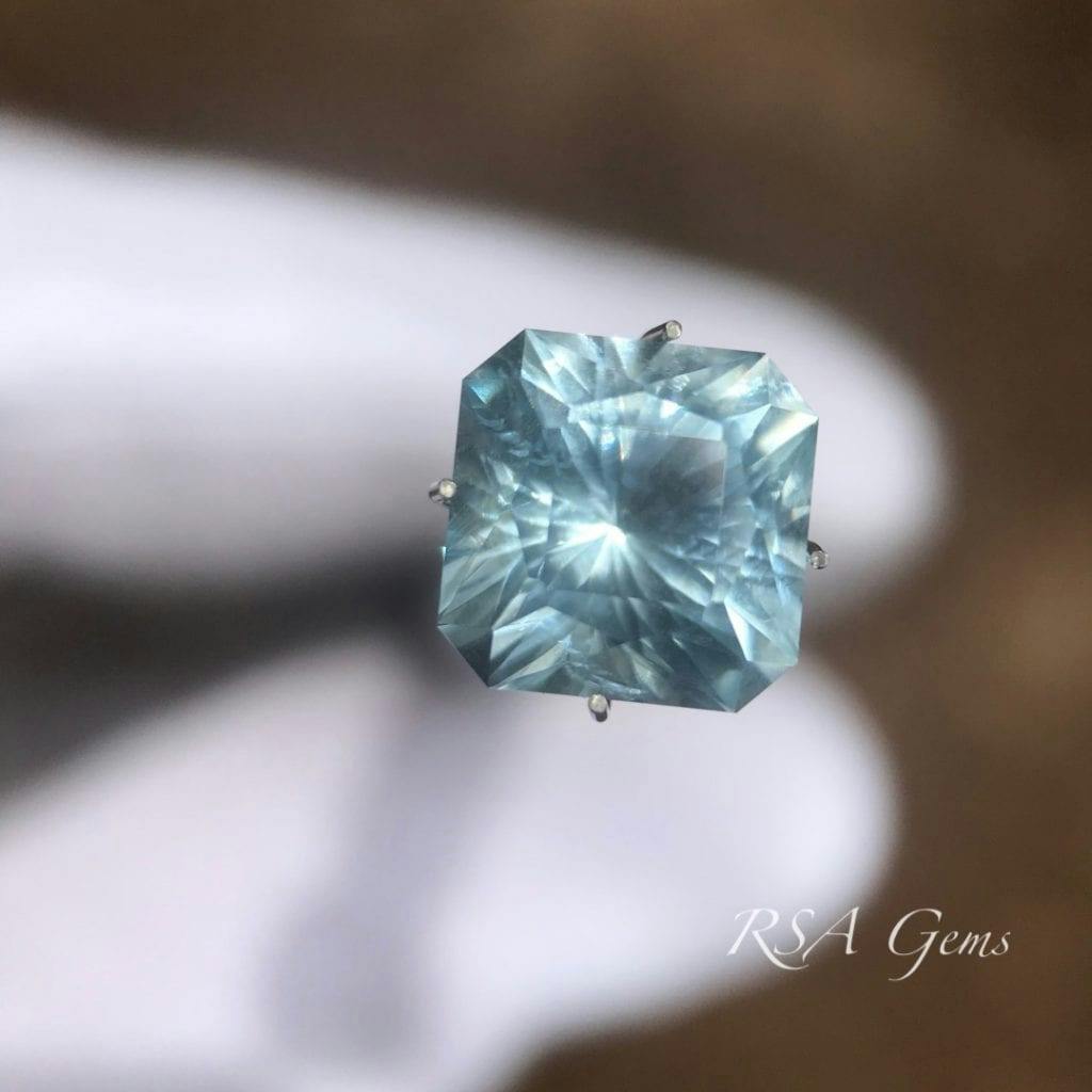 square-cut aquamarine - gem grading