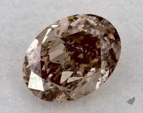  0.54 Carat Brown SI2  oval diamond