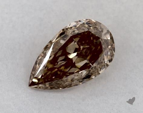  0.91 Carat Brown SI1  pear diamond