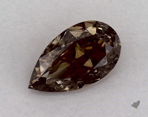  1.21 Carat Brown I1  pear diamond