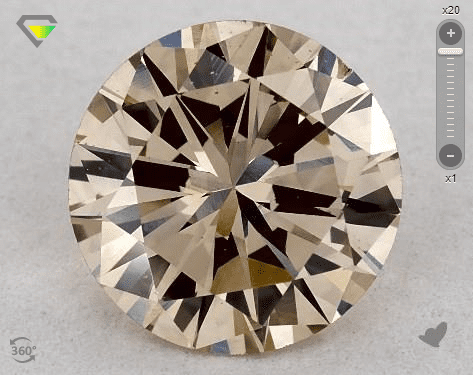 diamond engagement ring stone - fancy brown