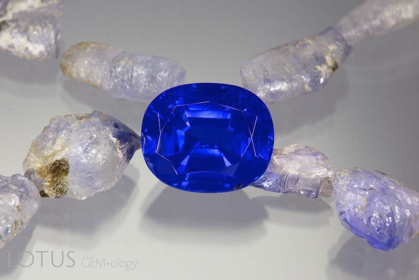 gem origin - Kashmir-like Madagascar sapphire