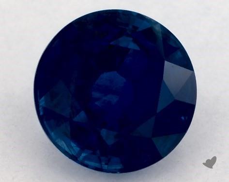 1.68 carat Round Natural Blue Sapphire Art Deco Inspired Octagonal Halo Engagement Ring
