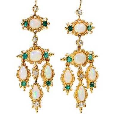 Girandole Earrings - Romantic Period jewelry