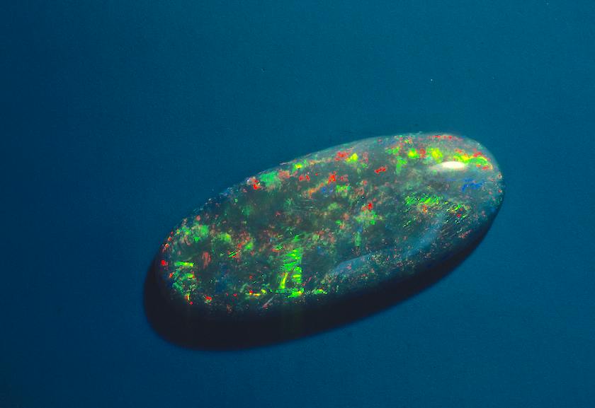 semi-black opal - opal gems