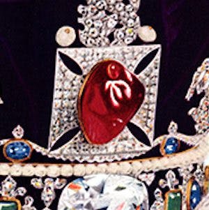 imperial state crown of the United Kingdom - spinel