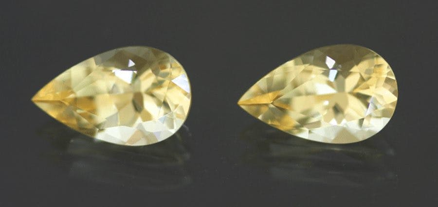 matched imperial topazes - topaz engagement ring stones