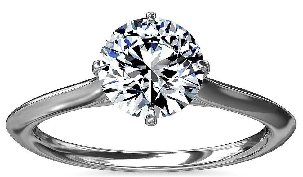 Knife Edge Solitaire Engagement Ring Blue Nile