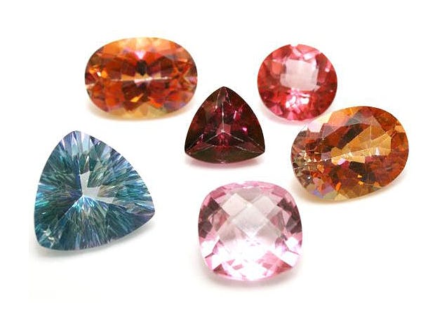 faceted topaz - a world of crystals