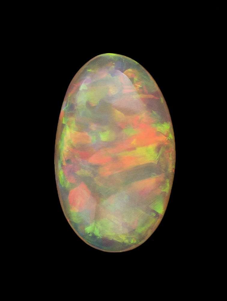 opal with brushstroke patterns