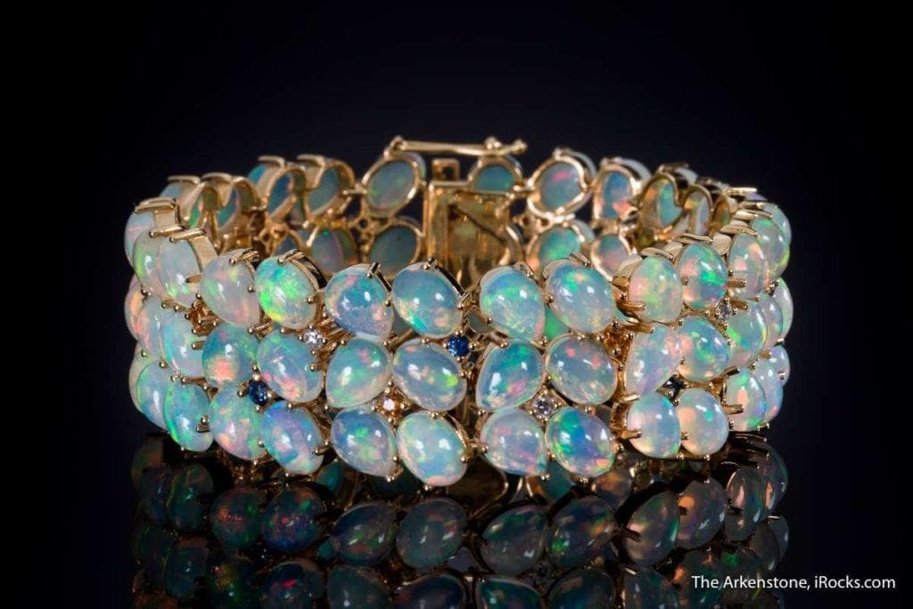 opal bracelet, Ethiopia - opal gems