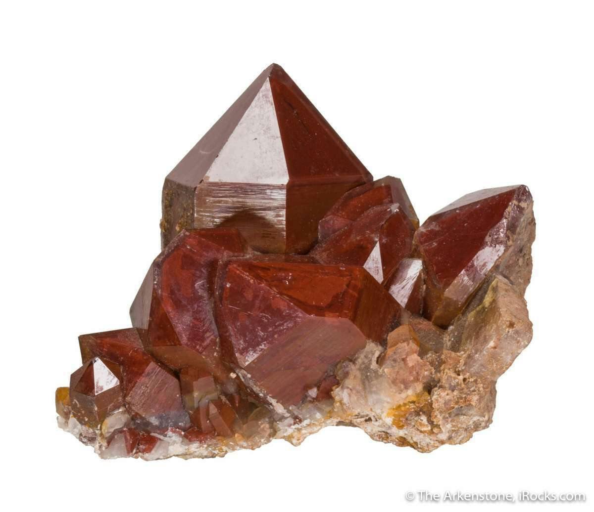 crystallography - equant quartz with hexagonal pyramidal terminations