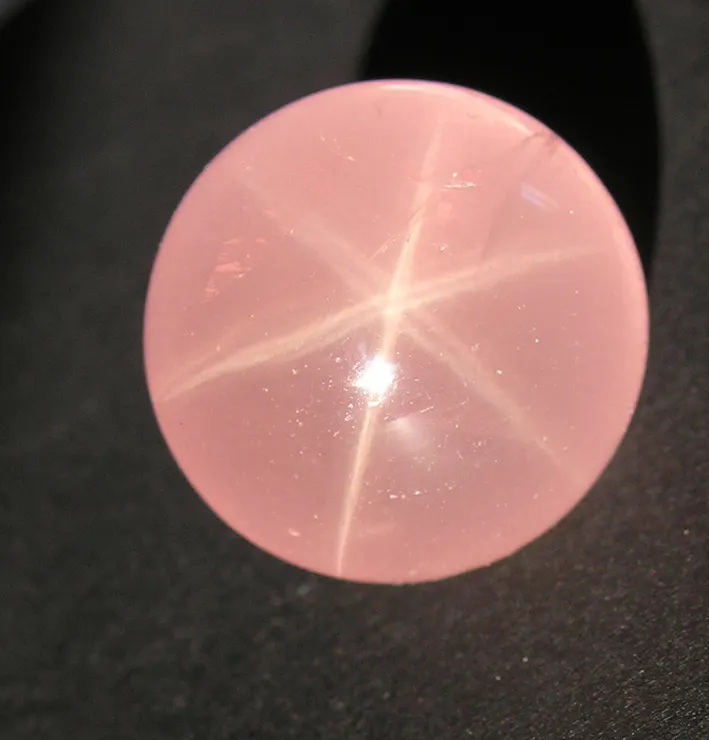 rose quartz star stone - affordable engagement ring stones
