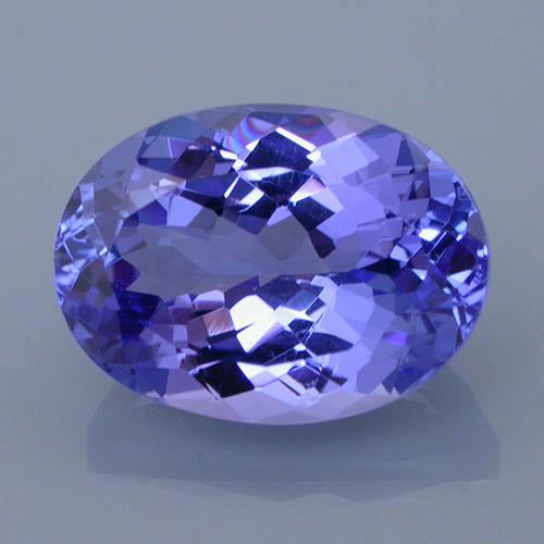 7 carat Blue-Violet Tanzanite, re-polished by Daniel Stair