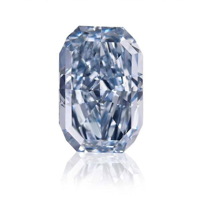 Blue Radiant cut Diamond Brian Gavin