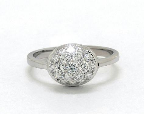 cluster - engagement ring setting