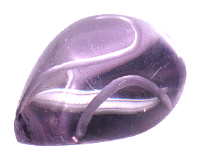 Inclusions in Transparent Gems - Carved Amethyst