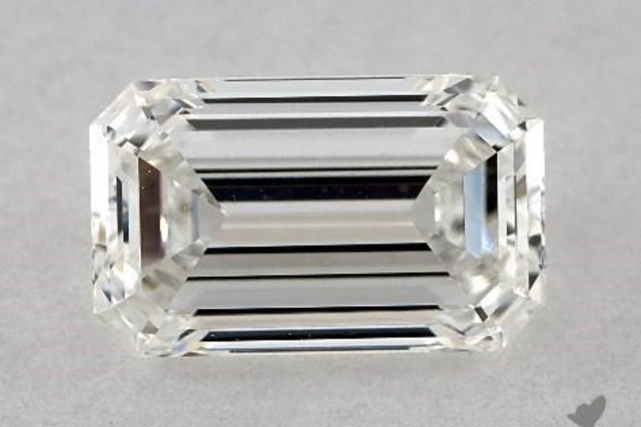 emerald & asscher cut diamonds - L/W 1.63