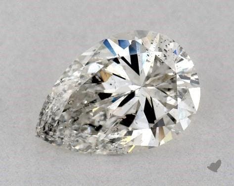 I clarity pear-shaped diamond