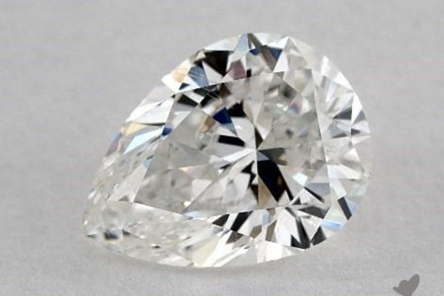 pear-shaped diamond guide - L/W ratio 1.36
