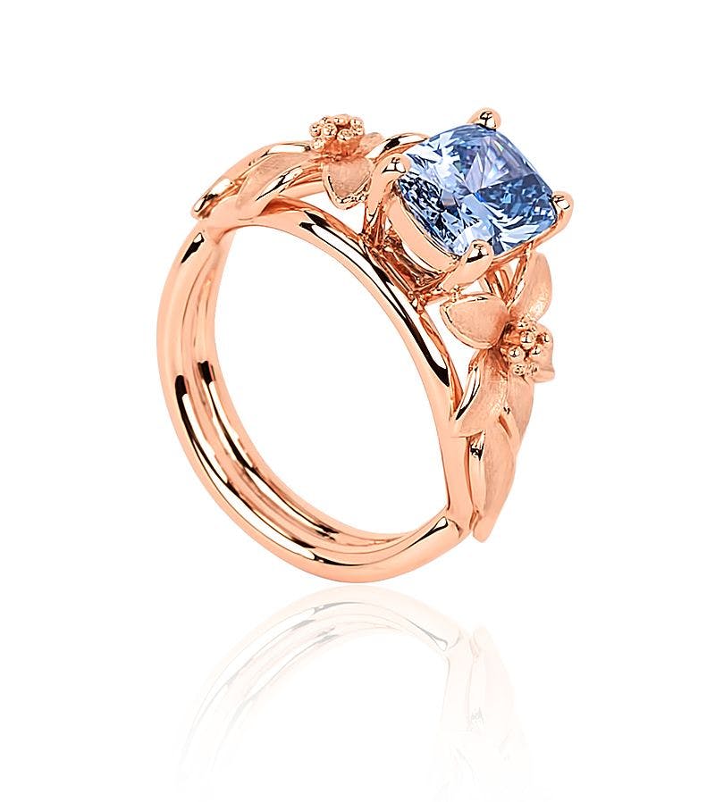 fancy colored blue diamond buying - Jane Seymour