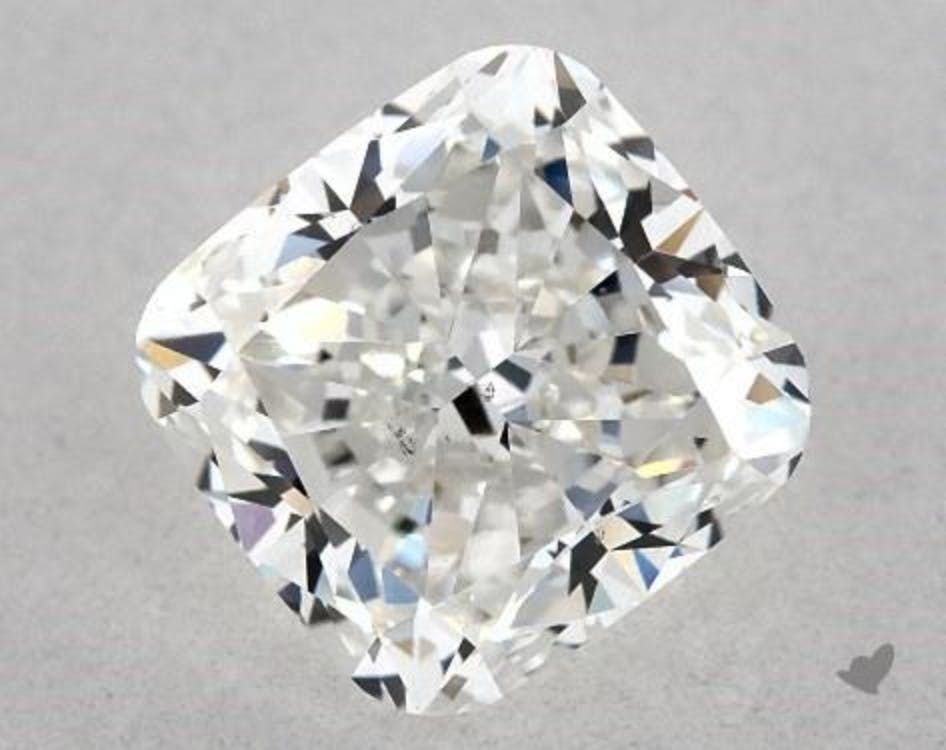 cushion-cut diamonds - flat squared edges