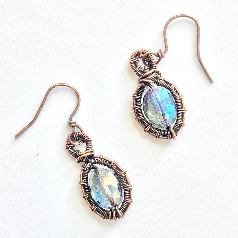copper earrings