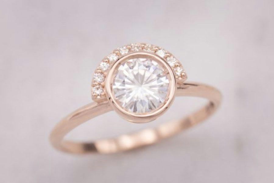 half-halo - engagement ring setting