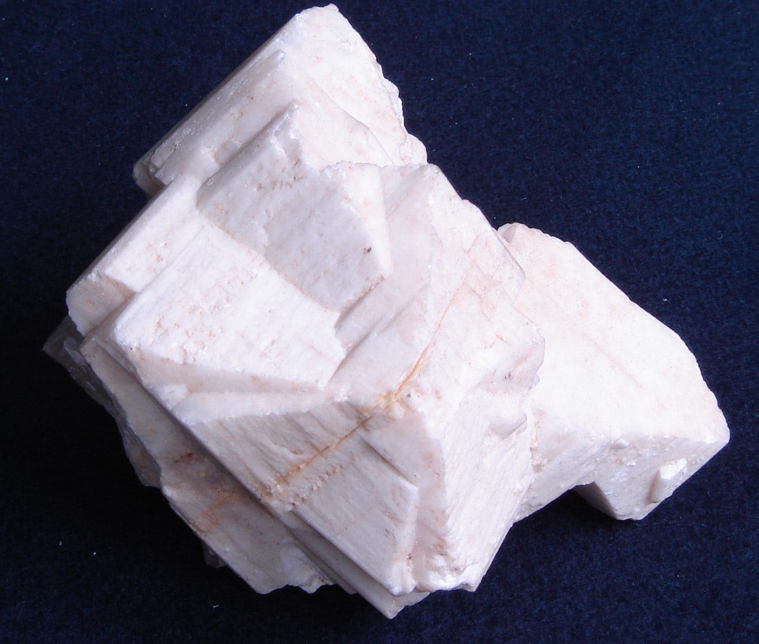 A cluster of microcline twinned crystals