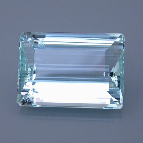 aquamarine 17 before - repaired and recut gems