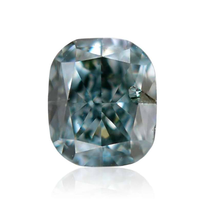 0.12 Green SI2 Fancy Color Cushion Diamond