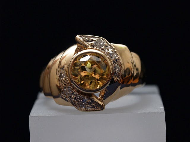 yellow sapphire ring