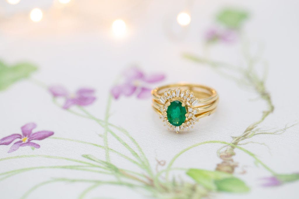 emerald engagement ring