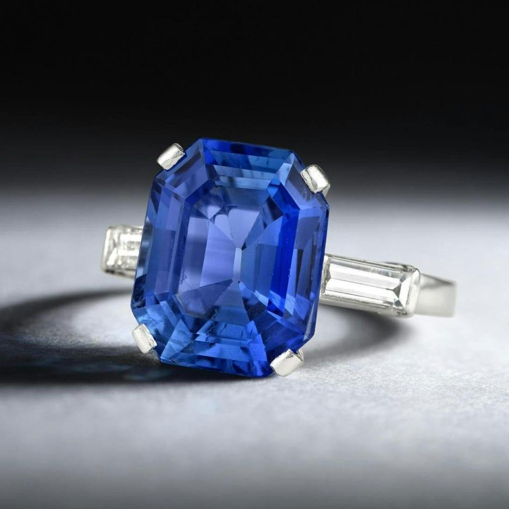 sapphire and diamond ring - Sri Lanka