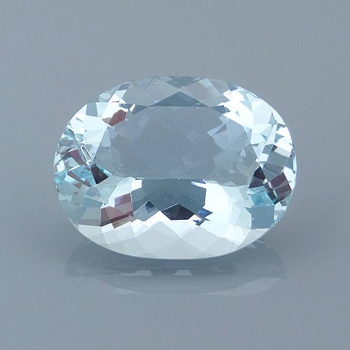 aquamarine 81 before - repaired and recut gems